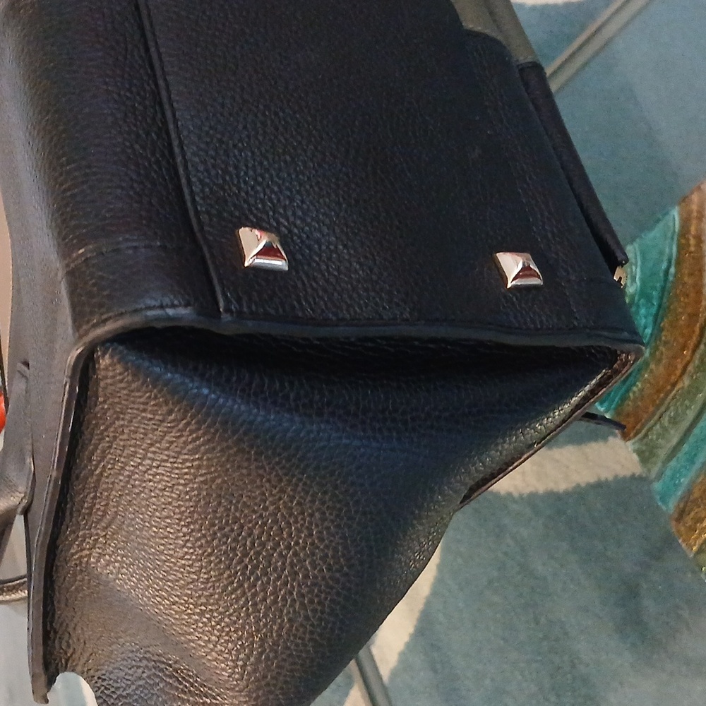 Henri Bendel Rare Tricolor Black, Orange, and Gray Large Tote - Picture 9 of 13